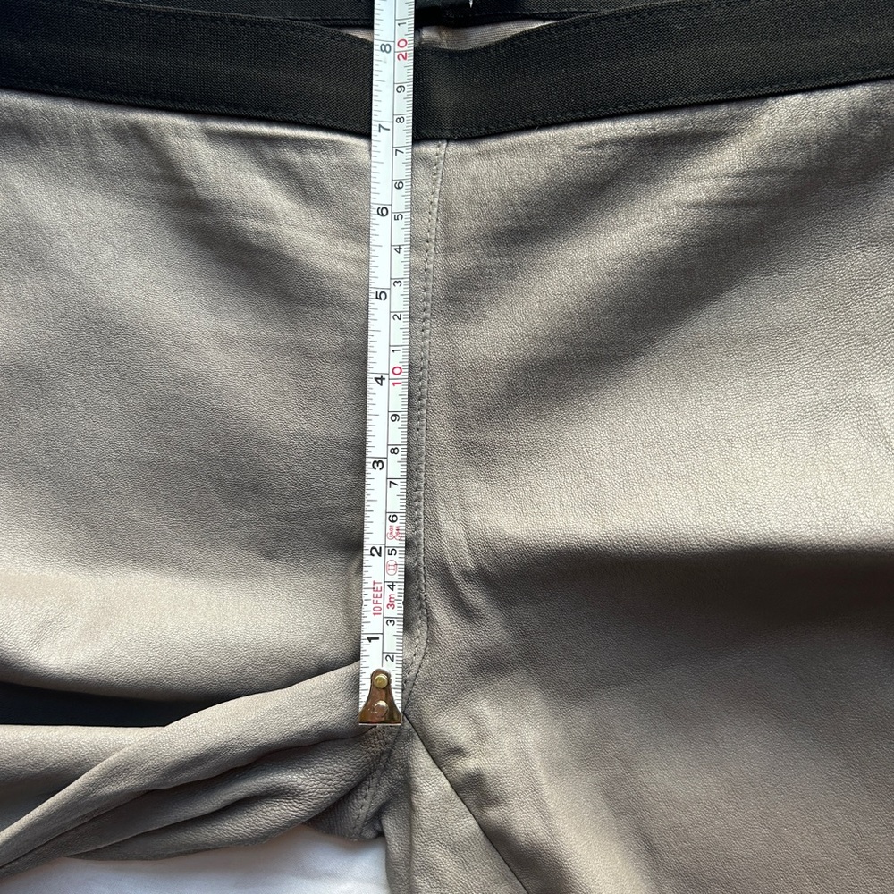 Theory - Ima Maximus lambskin leather pants / size 4 / Gray - Picture 13 of 15